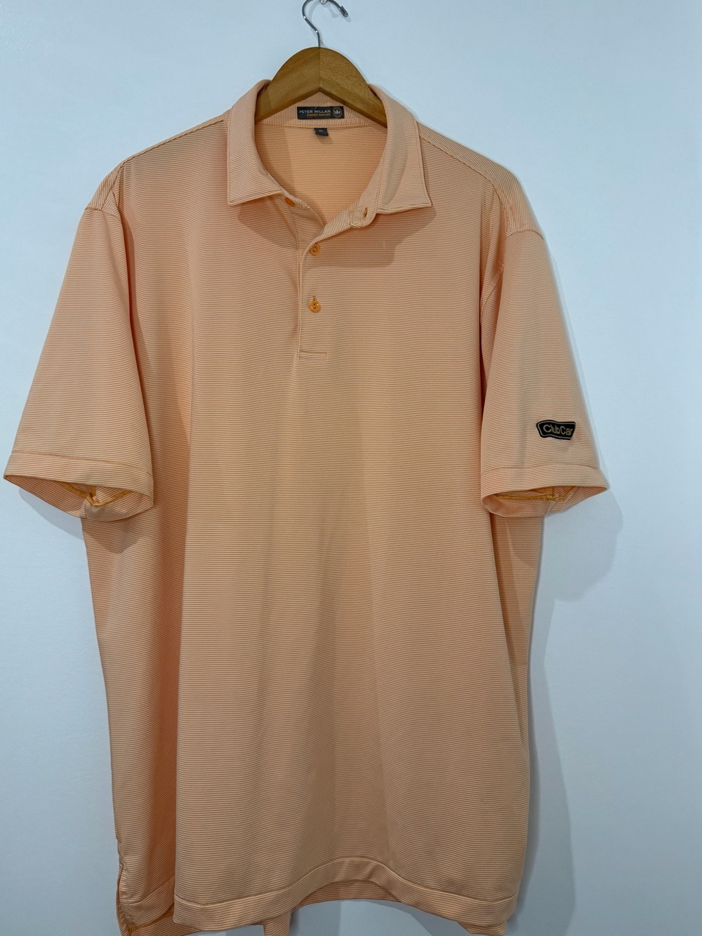 Peter Millar Peach Short-Sleeve Polo